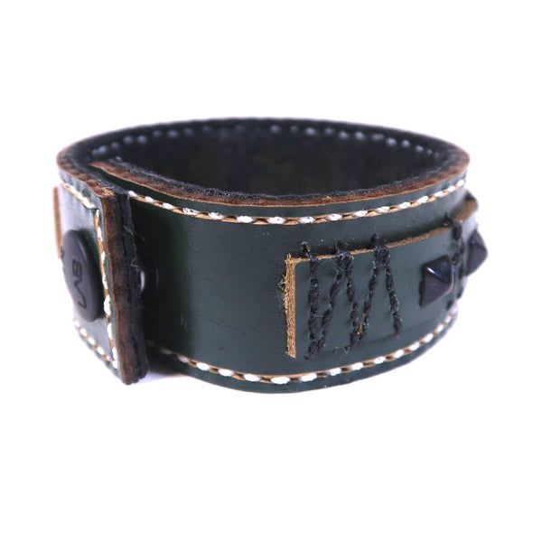 Studsed Wristband (Wide / D.Green x Black) / by TBR