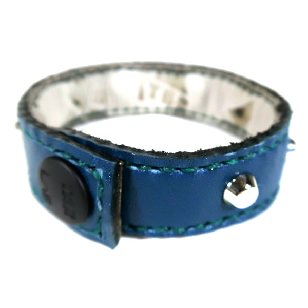 Studsed Wristband (Slim / Navy x Silver) / by TBR