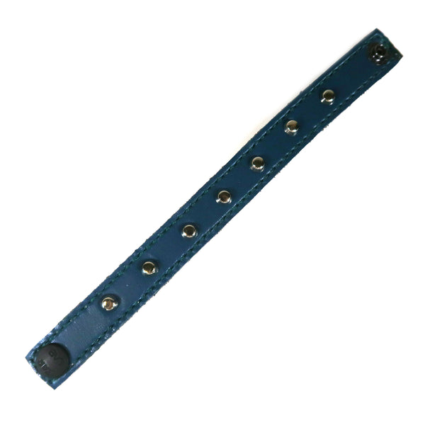 Studsed Wristband (Slim / Navy x Silver) / by TBR