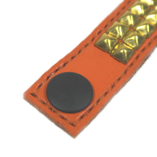 Studsed Wristband (Slim / Dark Orange x Used Gold) type_b / by TBR x TAR