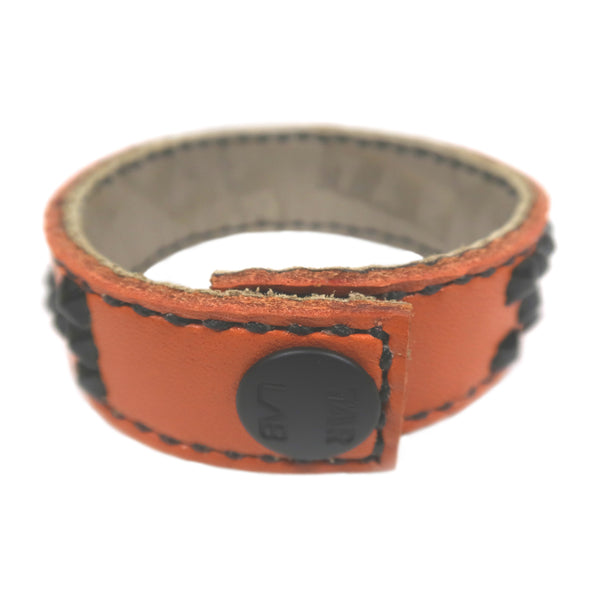 Studsed Wristband (Slim / Dark Orange x Black) type_a / by TBR x TAR