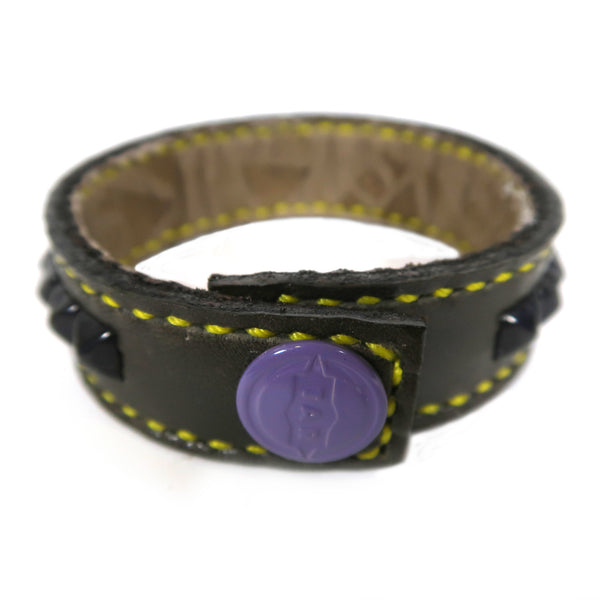Studsed Wristband (Slim / Charcoal x Black) / by TBR