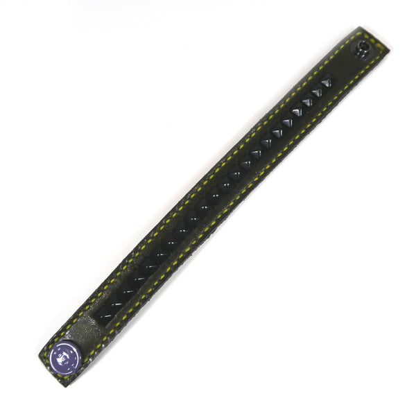 Studsed Wristband (Slim / Charcoal x Black) / by TBR