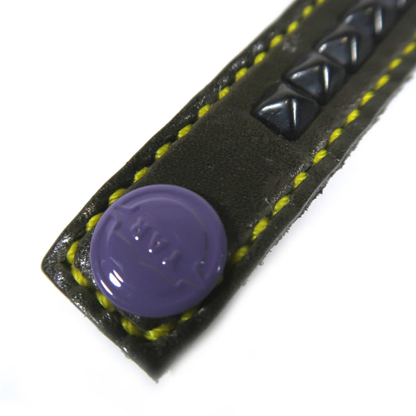 Studsed Wristband (Slim / Charcoal x Black) / by TBR