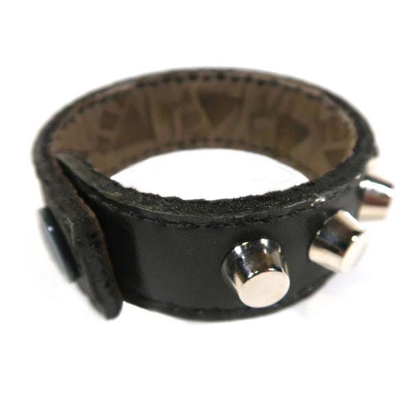 Studsed Wristband (Slim / Charcoal x Silver) / by TBR