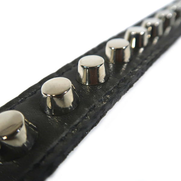 Studsed Wristband (Slim / Charcoal x Silver) / by TBR