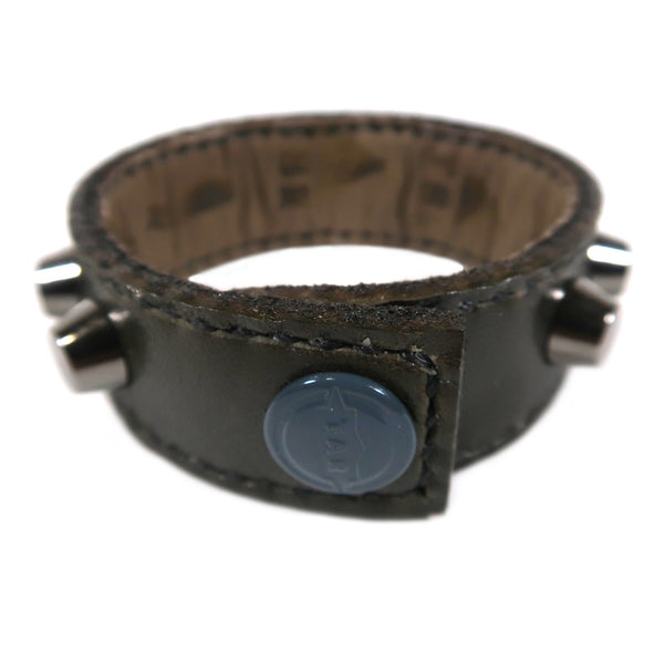 Studsed Wristband (Slim / Charcoal x Gunmetal) / by TBR
