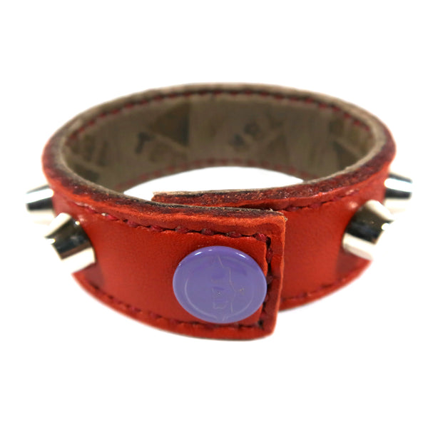 Studsed Wristband (Slim / Red x Silver) / by TBR