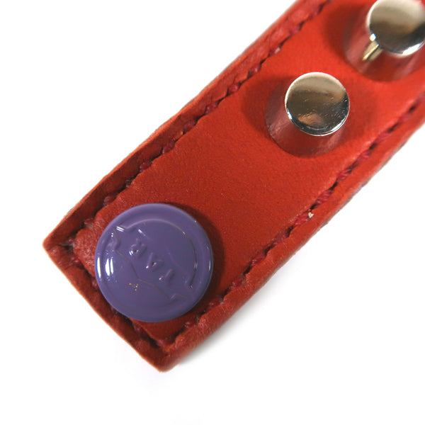 Studsed Wristband (Slim / Red x Silver) / by TBR