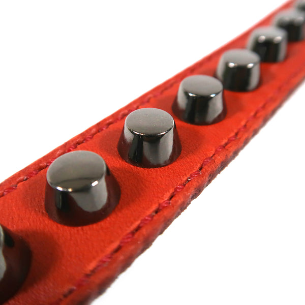 Studsed Wristband (Slim / Red x Gunmetal) / by TBR