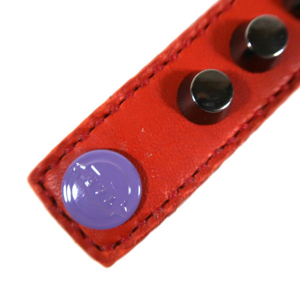Studsed Wristband (Slim / Red x Gunmetal) / by TBR