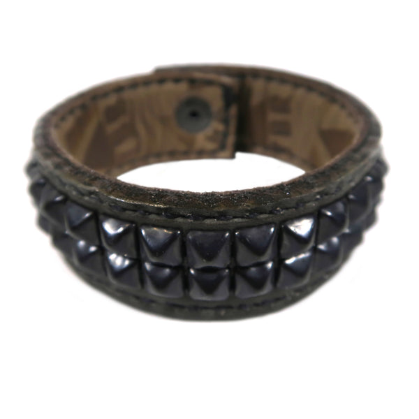 Studsed Wristband (Slim / Charcoal x Black) / by TBR