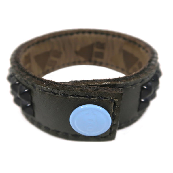 Studsed Wristband (Slim / Charcoal x Black) / by TBR