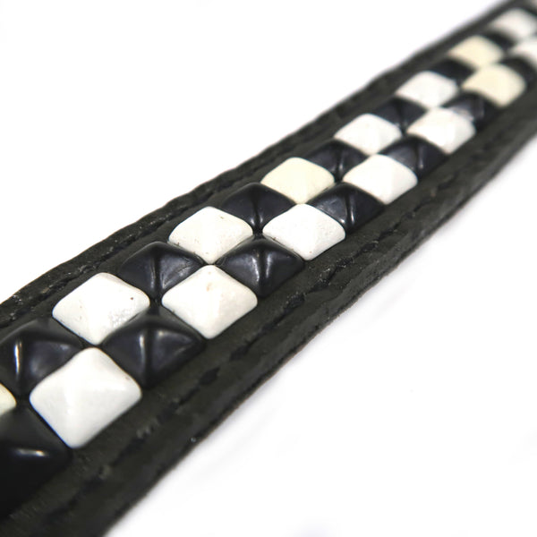 Studsed Wristband (Slim / Charcoal x Black & White) / by TBR