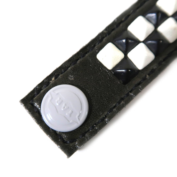 Studsed Wristband (Slim / Charcoal x Black & White) / by TBR