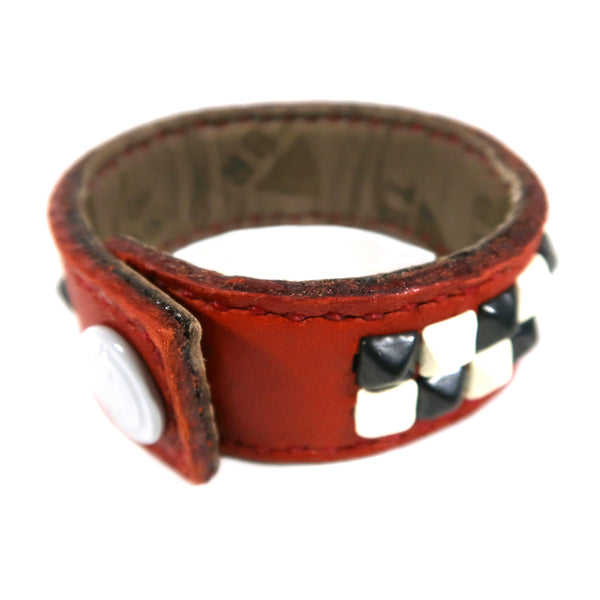 Studsed Wristband (Slim / Red x Black & White) / by TBR