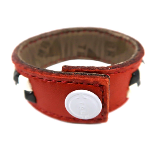 Studsed Wristband (Slim / Red x Black & White) / by TBR
