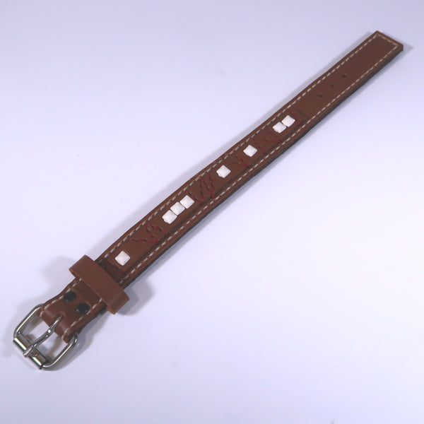 Studsed Wristband (Slim / Brown x White) / by TBR